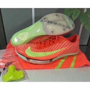 Nike Air Zoom Maxfly 2 Mens Size 8.5 Crimson Lime Track Spikes Shoes FD8395-600